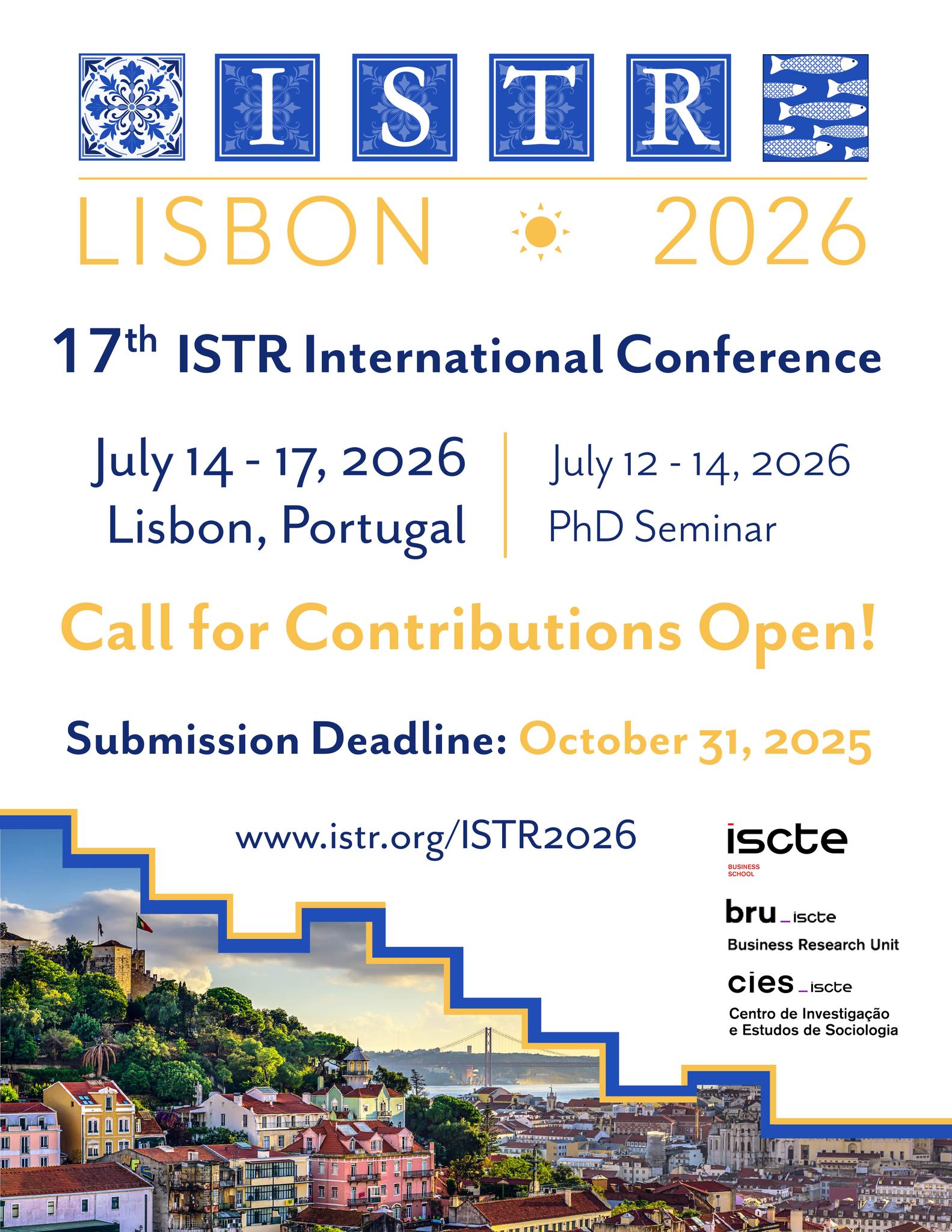 مؤتمر الجمعية الدولية لأبحاث القطاع الثالث (ISTR 2026)